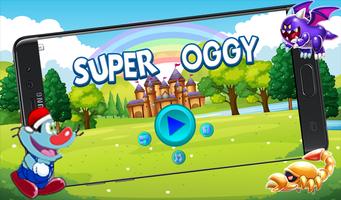Poster Super Oggy Hero Jungle Game