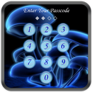 Neon Blue Lock Screen APK