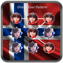 Norway Flag Lock Screen APK