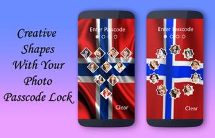 Norway Flag Lock Screen capture d'écran 1