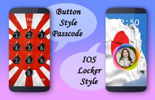 Japan Flag Lock Screen Cartaz