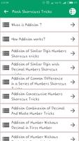 Math Shortcuts Tricks capture d'écran 2