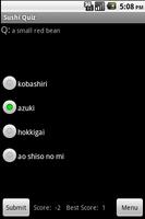 Japanese Sushi Guide & Quiz capture d'écran 1