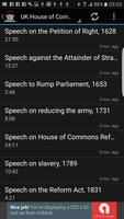 برنامه‌نما UK Parliamentary Speeches عکس از صفحه