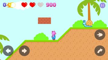 Piggy World - platformer game capture d'écran 2