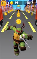 Run Ninja Run Turtle Adventure Plakat