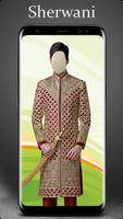 Sherwani Photo Suit Editor Affiche