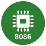 8086 Microprocessor biểu tượng