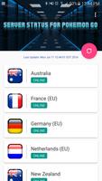 Server Status for Pokemon Go Affiche