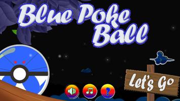 Blue Pokeball Affiche