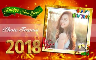 New Year Photo Frame 2018 Affiche