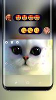 Poor eyes cat Keyboard پوسٹر