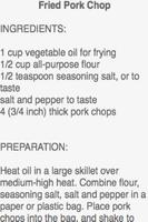 Pork Chop Recipes capture d'écran 2