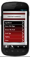 Pork Roll Sandwich Affiche