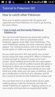 Tutorial to Pokemon GO تصوير الشاشة 2