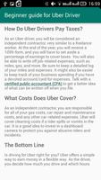 Beginner Guide for Uber Driver captura de pantalla 2