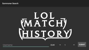 League Match History Affiche