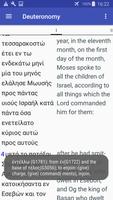 Parallel Greek / English Bible poster