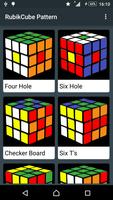 Cool Rubik's Cube Patterns Affiche