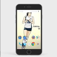 Sabina Altynbekova Wallpapers captura de pantalla 1