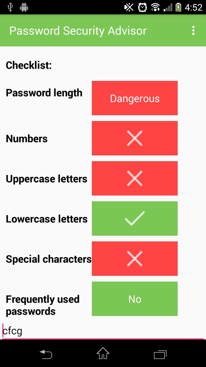 Security passwords Security passwords