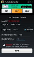 Packets Generator تصوير الشاشة 1