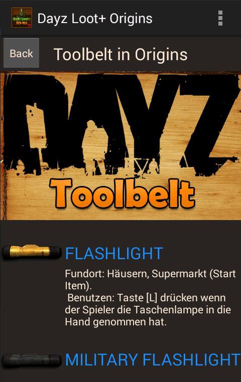 Dayz Loot+ Origins v.2 for Android - APK Download