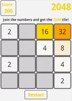 2048 puzzle game with numbers 截图 1