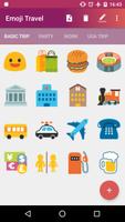 Emoji Travel الملصق