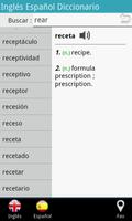 Spanish English Dictionary capture d'écran 2