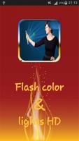 Flashing color lights HD Affiche