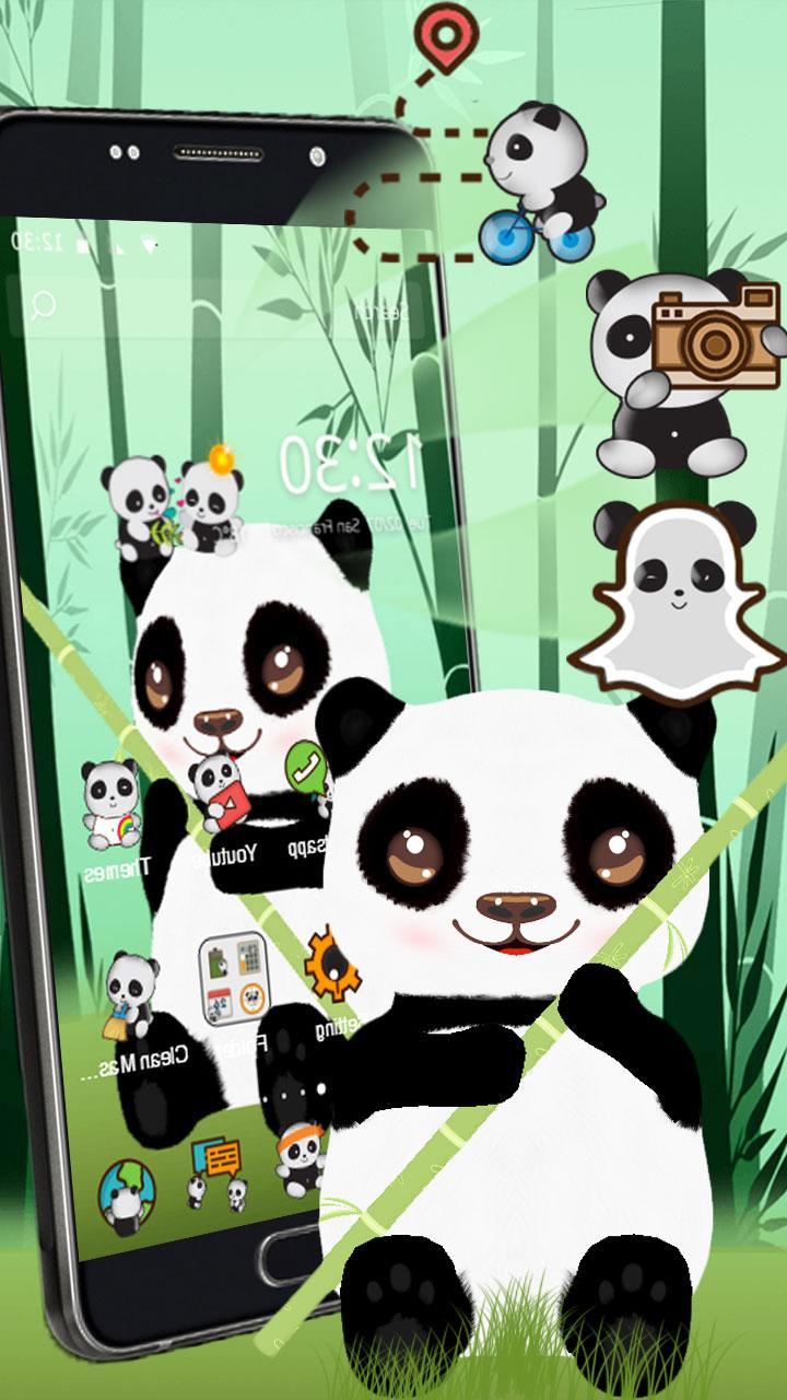 Tema 3d Kartun Lucu Panda For Android Apk Download