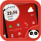 Merry Christmas - Panda Launcher Theme icono