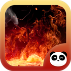 Fire World  - Panda Launcher Theme آئیکن