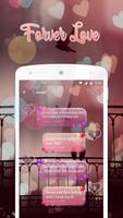 Forever  Love Emoji Panda SMS Theme ポスター