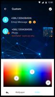 Blue Tech Free Emoji SMS Theme ภาพหน้าจอ 2