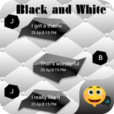 آیکون‌ Black and White Emoji Panda SMS Theme