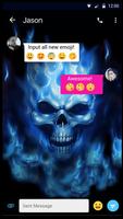 Blue Skull Emoji SMS Theme bài đăng