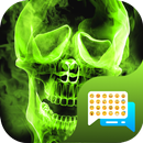 Green Fire Emoji SMS Theme aplikacja