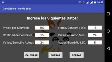 Calculadora Panda Solar capture d'écran 1