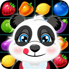 Match 3 Games - Panda Fruit Crush ikon