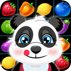 Match 3 Games - Panda Fruit Crush ícone