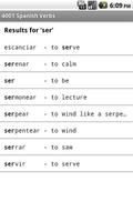 برنامه‌نما 4001 Spanish Verbs عکس از صفحه