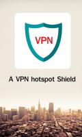 Un punto de acceso VPN Escudo Poster