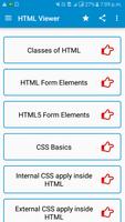 HTML Viewer, HTML5, CSS, Examples ภาพหน้าจอ 1
