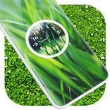 Grass Clock Live Wallpaper