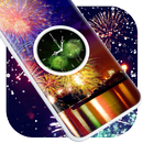 Firework Clock Live Wallpaper APK
