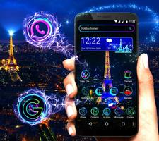 Paris Night Launcher Theme โปสเตอร์