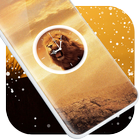 Lion Clock Live Wallpaper icône