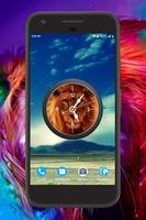 Lion Clock Live Wallpaper capture d'écran 3